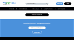 Desktop Screenshot of blog.wepay.com